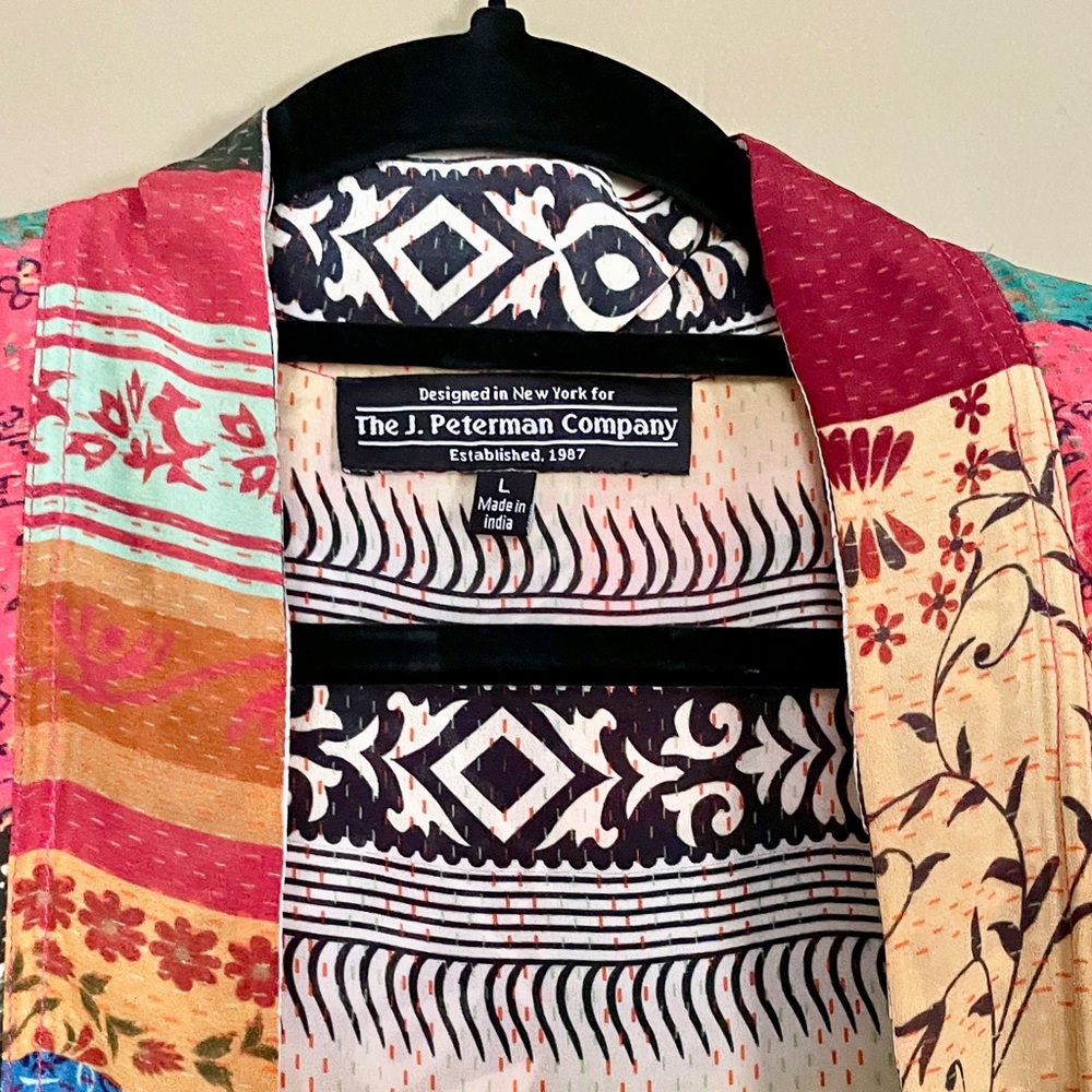 J Peterman | Clara’s Patchwork Print Reversible R… - image 6